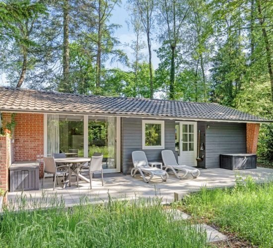Recreatiewoning in het bos Winterswijk Rommelgebergte.